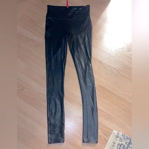 SPANX Faux Leather Leggings - XS